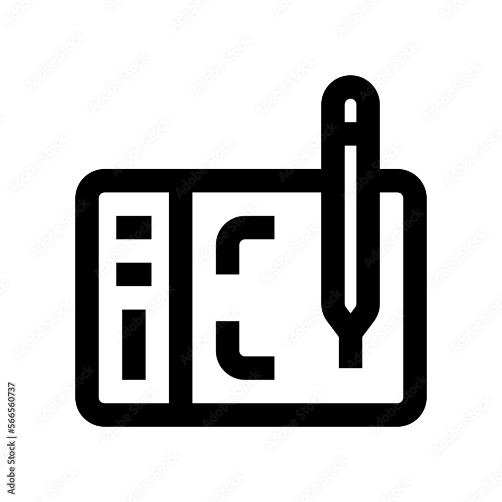 pen tablet icon for your website, mobile, presentation, and logo design. pen tablet icon for your website, mobile, presentation, and logo design.