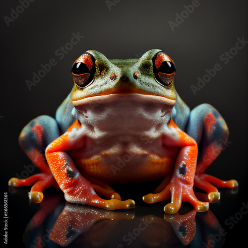 Artistic and Realistic Illustrations of Colourful Frog 
