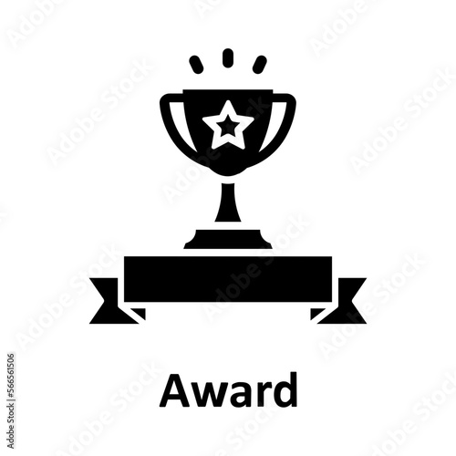 Award, mastery Vector Icon


