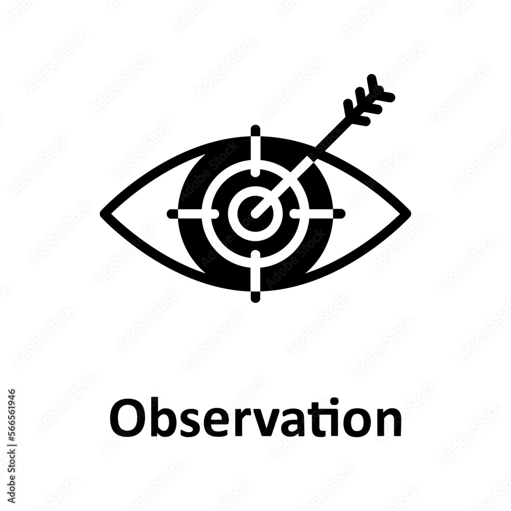 Eye, intention Vector Icon

