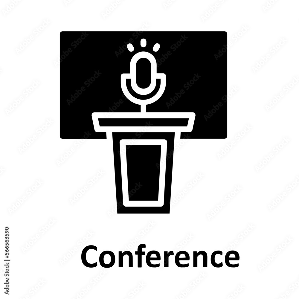 Obraz premium Conference, elections Vector Icon