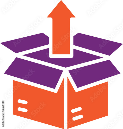 Unboxing Vector Icon Design Illustration