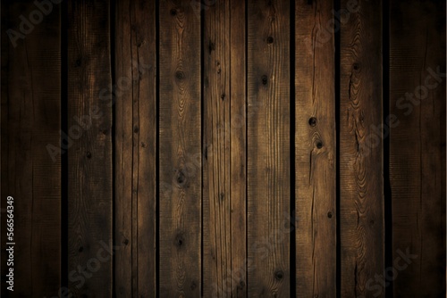 Wooden plank background. Generative Ai