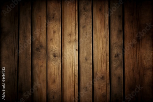 Wooden plank background. Generative Ai