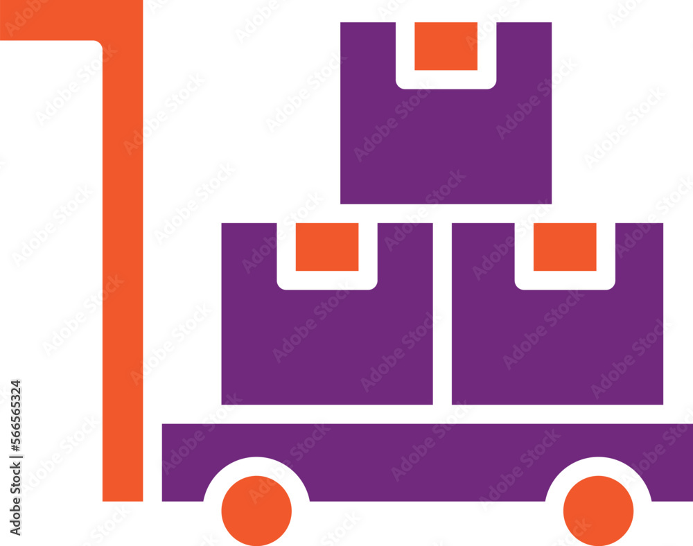 Trolley Vector Icon Design Illustration Trolley Vector Icon Design Illustration