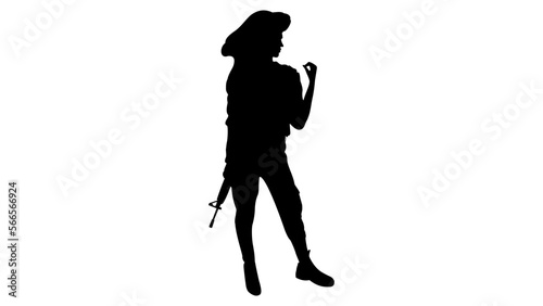 Israeli Female Soldier in mitznefet