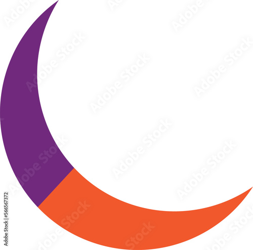 Moon Vector Icon Design Illustration