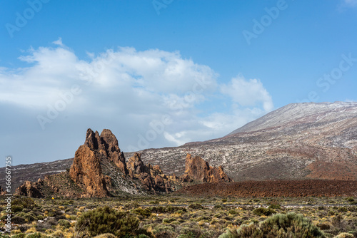 Winter Landscape in Teide National Park, Tenerife, Canary Island