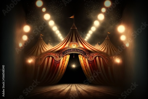 nice circus in the dark