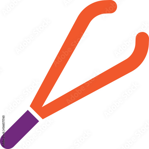 Tweezers Vector Icon Design Illustration