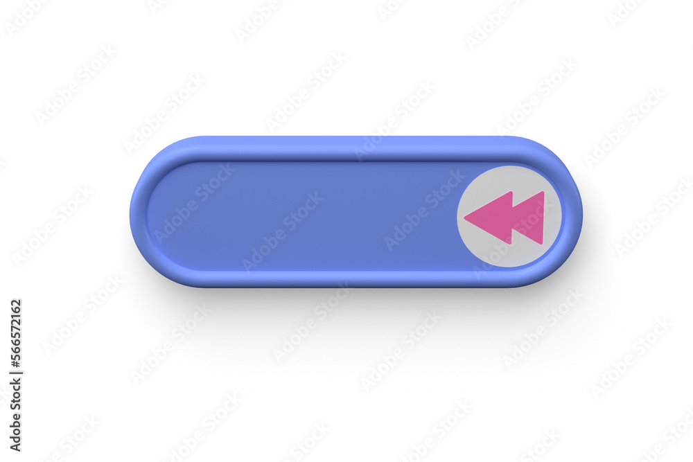 hardcover image for bandages with fast rewind icon printed in the right corner on white background. 3d render hardcover image for bandages with fast rewind icon printed in the right corner on white background. 3d render