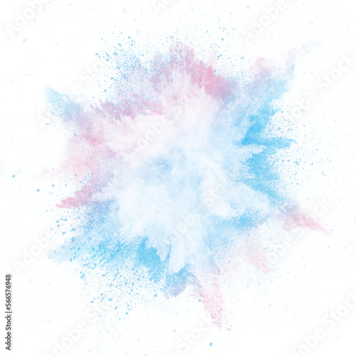 powder explosion in mix colors