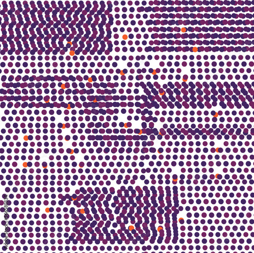 Large dots accumulate in the total mass