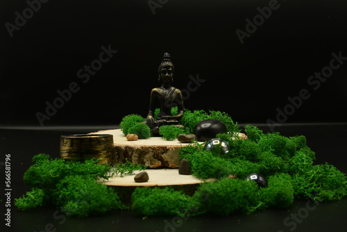 statue of a person in a garden