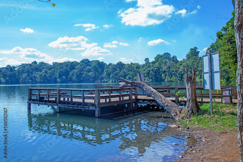 Wooden Stage at Yakloum Lake