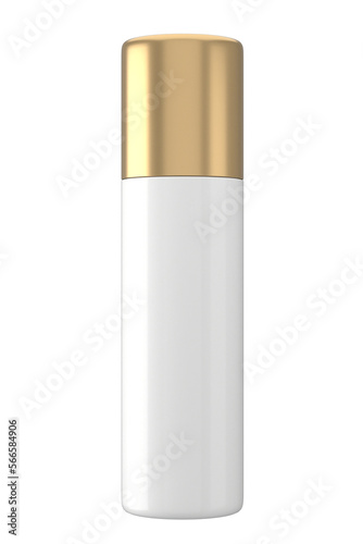 skincare tube bottle mockup packaging in white gold