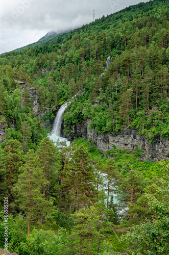 Travel destination Norway - Waterfall - Jostedalsbreen National Park