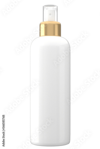 skincare pet spray mockup packaging in white gold