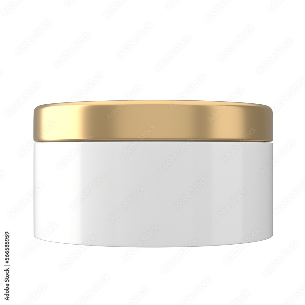 skincare cream jar mockup packaging in white gold skincare cream jar mockup packaging in white gold