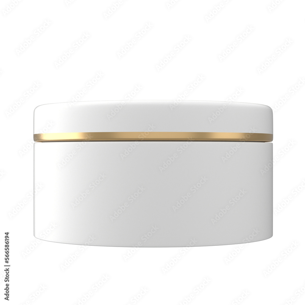 skincare cream jar mockup packaging in white gold line skincare cream jar mockup packaging in white gold line
