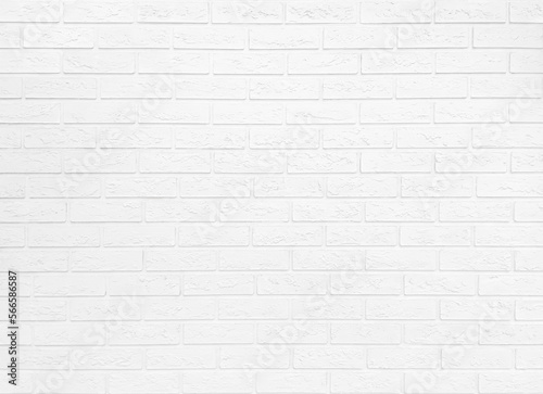 White brick background. A brick wall. Background. Space for text. Copy space