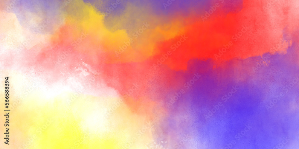purple red blue white Watercolor background. Abstract colors concept