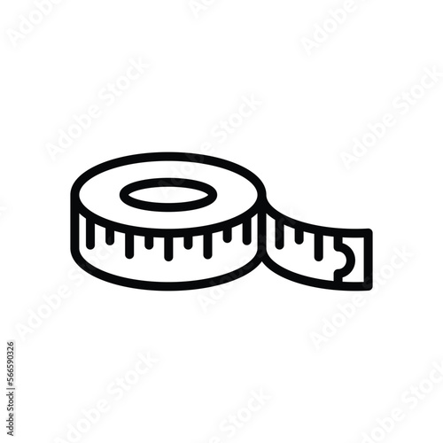 measurement tape icon vector design template in white background