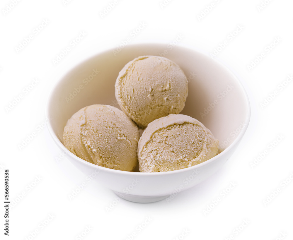 pistachio ice cream in white bowl pistachio ice cream in white bowl