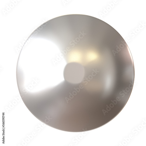 umbrella roofing nails push pin metallic for board tack 3d rendering