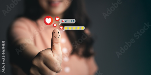 Quadro su tela Customer Experiences Concept