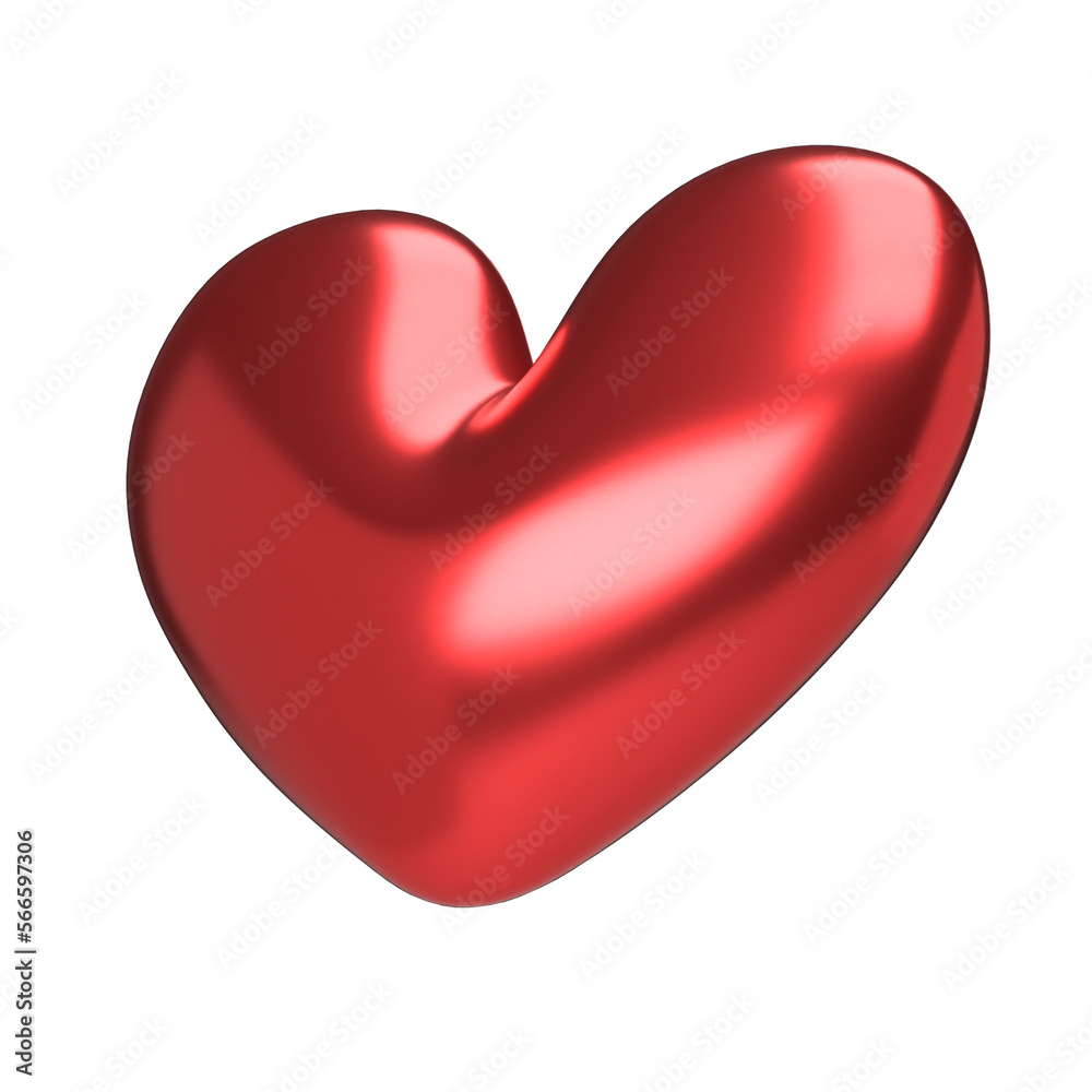 love heart shaped red balloons