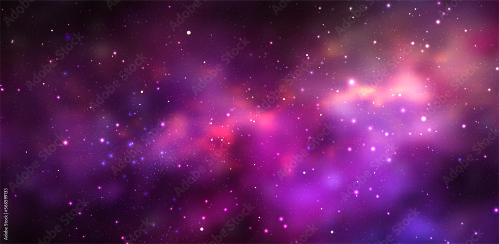 Space background with realistic nebula and shining stars. Magic colorful galaxy with stardust Space background with realistic nebula and shining stars. Magic colorful galaxy with stardust