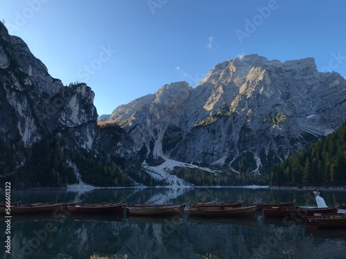 Lac de Braies Dolomites  Italie