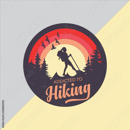 Hunting T-shirt Design Vector. Hunting vector. Hunting t-shirt grunge. Deer, rifle, mountain.