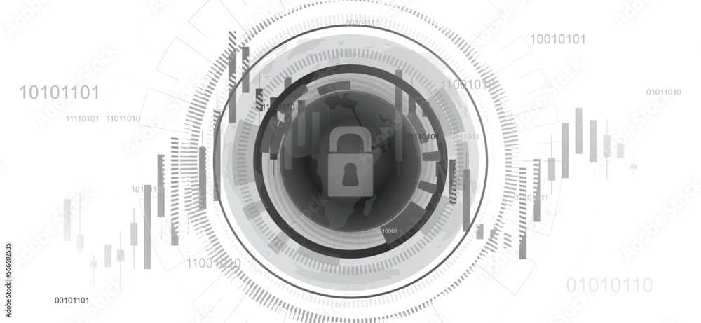 Obraz premium Technology cloud data abstract background design. for creative work digital. security network.