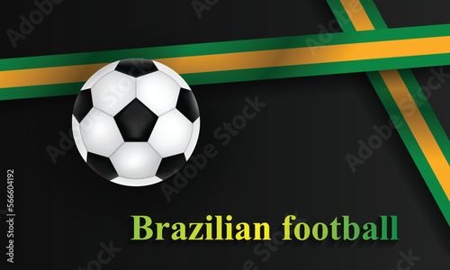 Brazilian football banners, brazilian flag colors