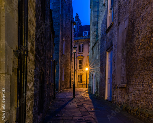 Walking around the historic city of Bath, Uk