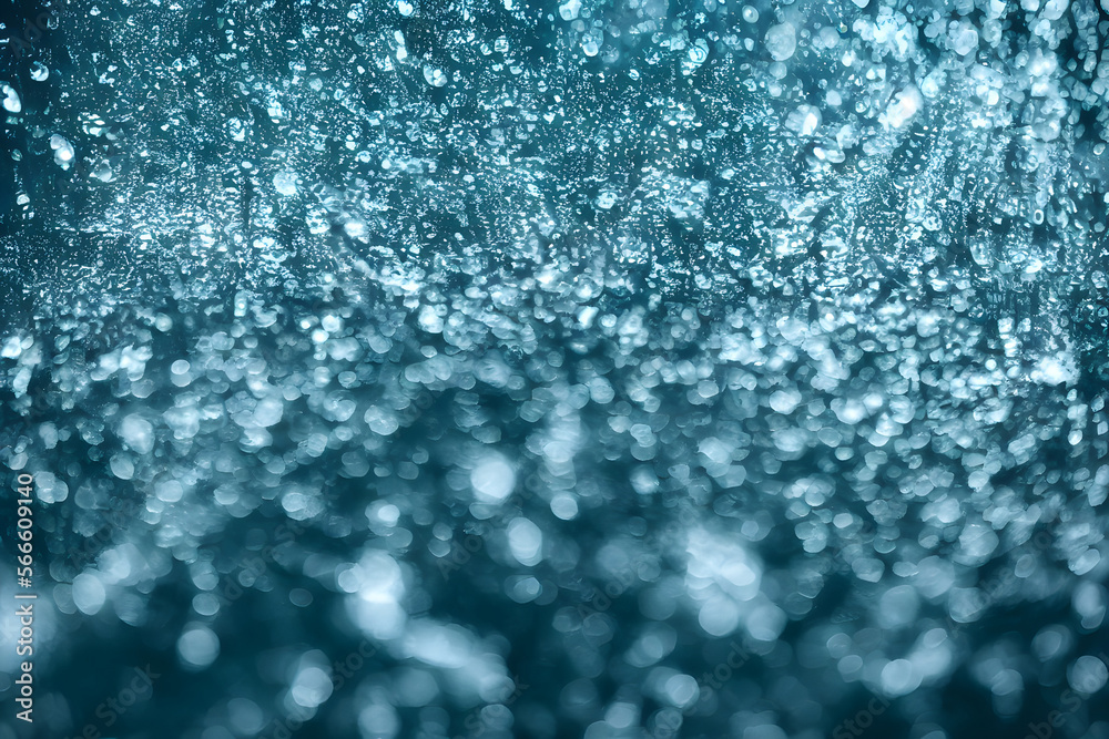 Obraz premium Realistic illustration of water splash, water motion, Generative AI