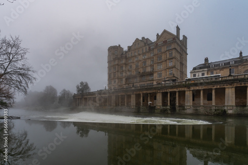 Walking around the historic city of Bath, Uk