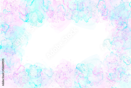 Rainbow Watercolor Background with Empty Space for Text  © Jackie