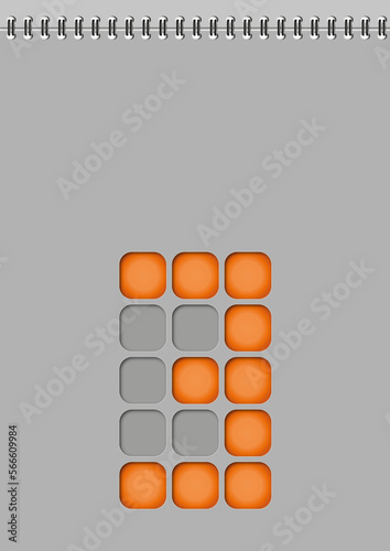 A3 Ziffernblock 3