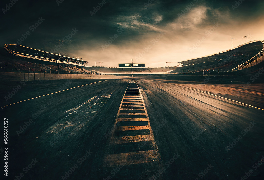 Race track Stock Illustration | Adobe Stock