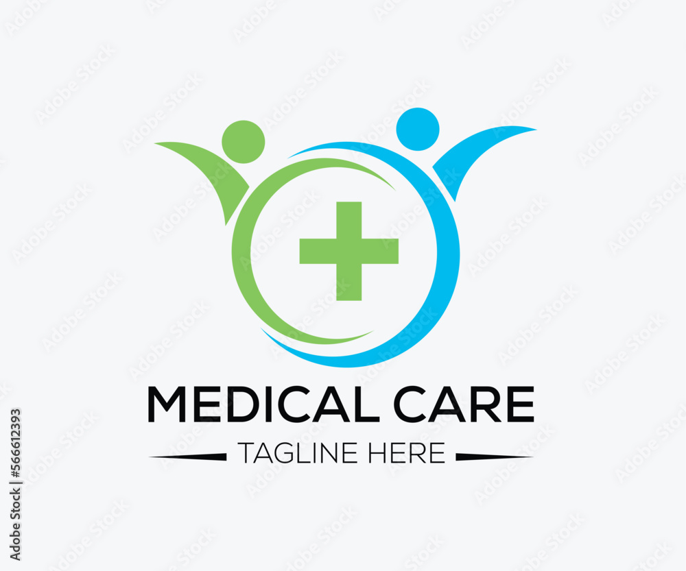 Health Care Vector Logo Template. Medical health-care logo design template.