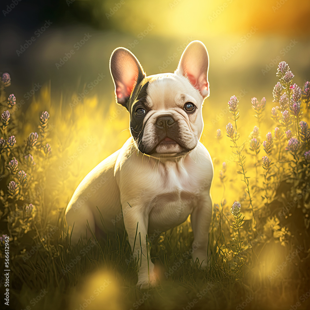 French Bulldog puppy. Portrait of a French Bulldog dog. Dog portrait French Bulldog puppy. Portrait of a French Bulldog dog. Dog portrait