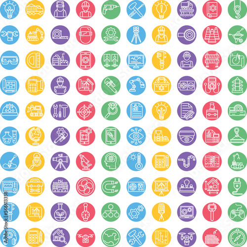 Engineering vector icons, architecture icons pack, construction vector icons, engineering icons pack, repairing icons set, icons collection of engineering, engineering line background icons set 