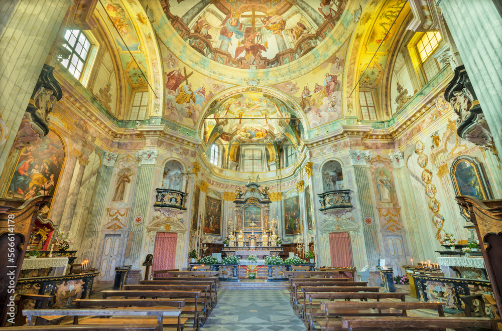 BOLETO, ITALY - JULY 19, 2022: The baroque church Santuario della Madonna del Sasso.