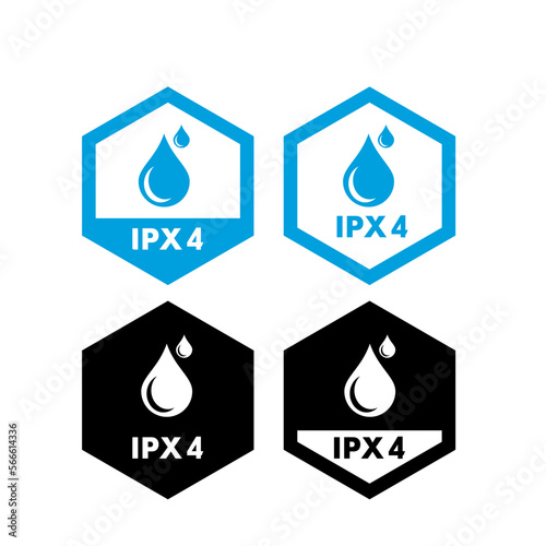 IPX4 badge logo design vector