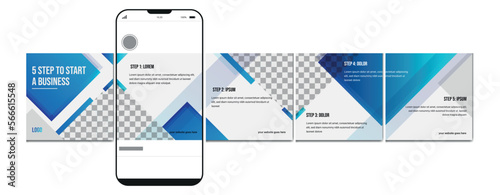Instagram carousel post template, Editable social media carousel post for business. microblog carousel for instagram post.