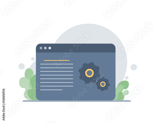 Website settings icon. Perfect vector graphics