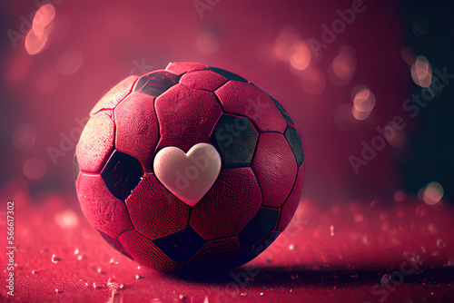 Soccer Love, Generative AI photo